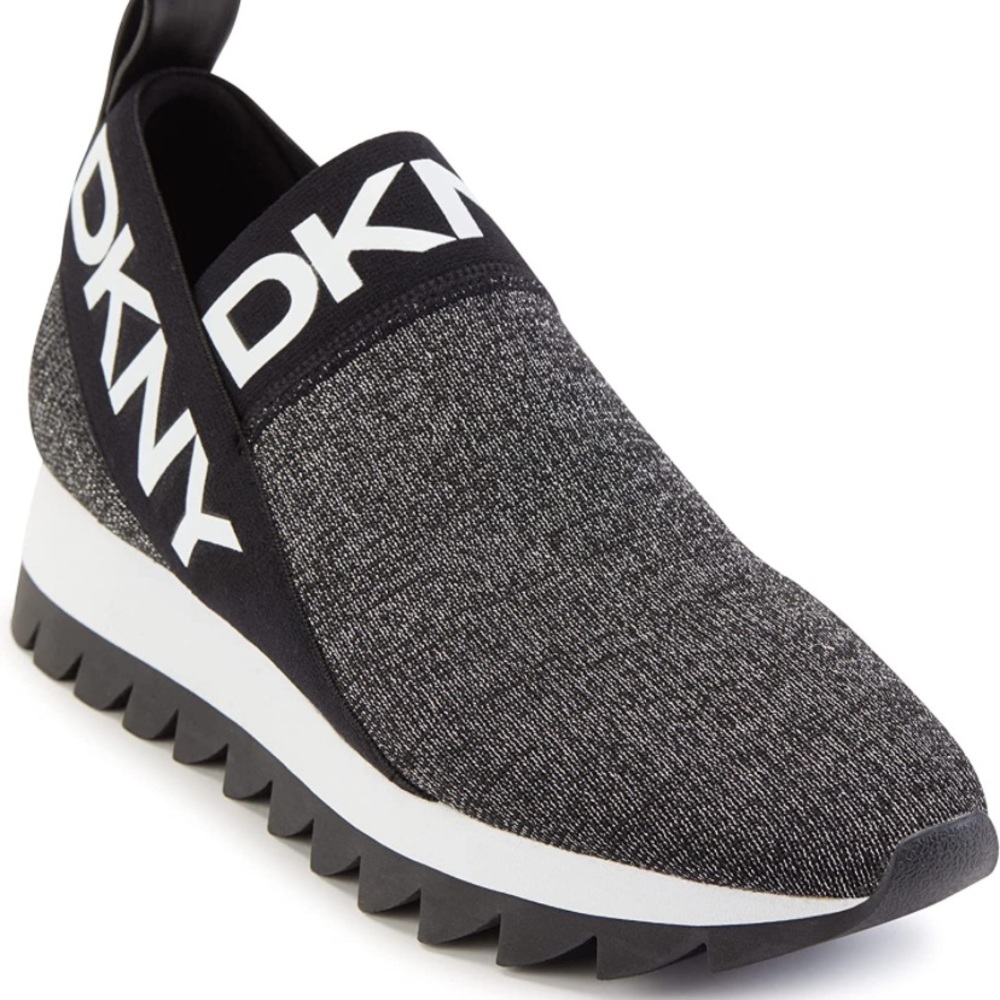 DKNY Black and Gray Women's Sneakers